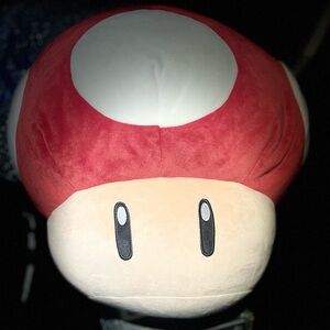 Club Mocchi Mocchi Super Mario Red Mushroom Mega 15" Plush